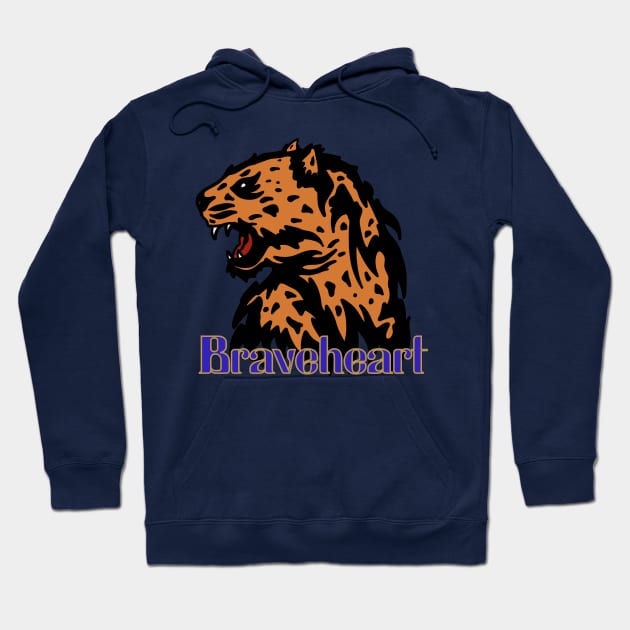 The Brave Tiger King of Jungle Hoodie by RiyanRizqi